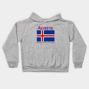 Akureyri Island The Coolest Place in Iceland Kids Hoodie